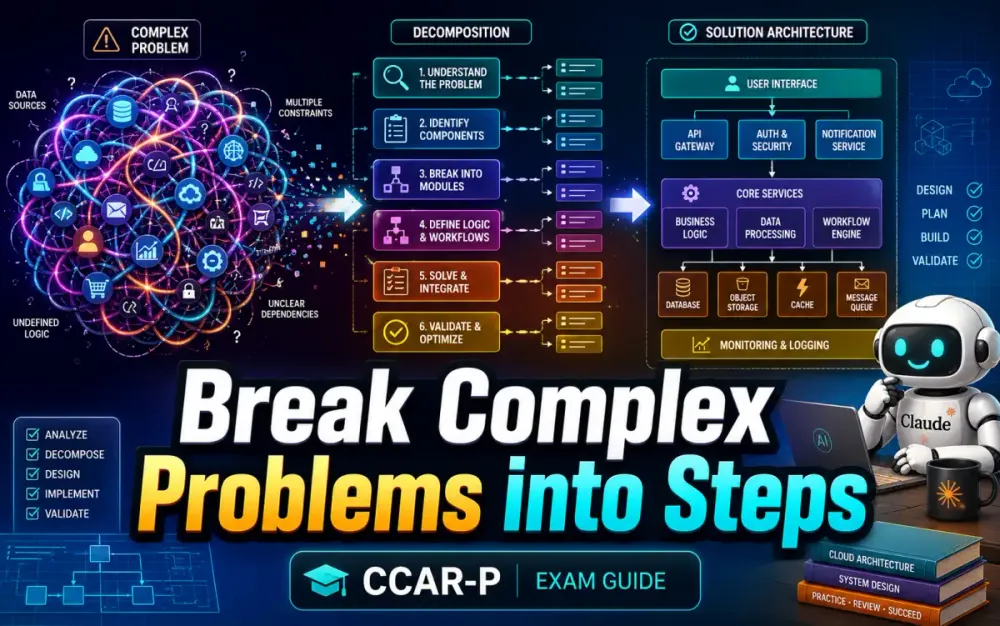 Apply Decomposition Techniques for Complex Problem Solving | CCAR-P Exam Guide | CCAR-P Domain 1