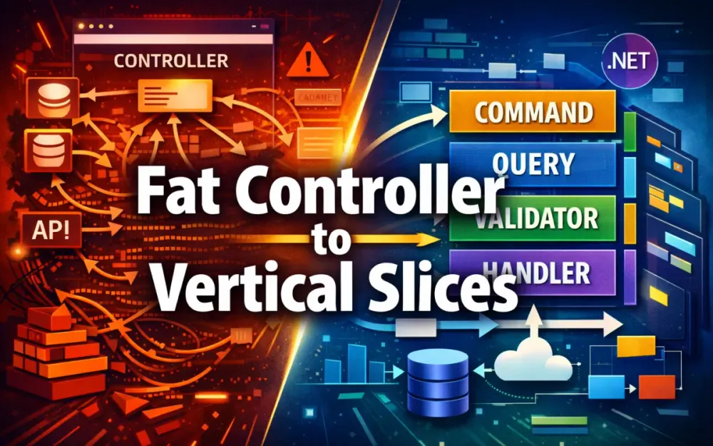Clean Code to Clean Architecture: Refactoring a Fat Controller into Vertical Slices in ASP.NET Core