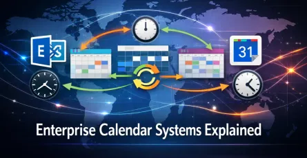 Enterprise Calendar Systems: Conflict Resolution, Time Zone Handling, and Exchange/Google Calendar Sync