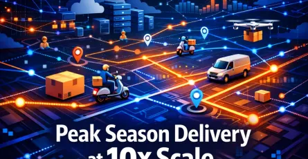 Peak Season Delivery Optimization: Dynamic Route Planning, Gig Worker Management, and 10X Scale Handling