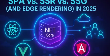 SPA vs. SSR vs. SSG (and Edge Rendering) in 2025: How .NET Backends Power Modern React, Vue, and Angular